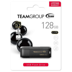 وحدة تخزين خارجي فلاش ميموري 128 كيكا بايت تايب اي TEAMGROUP C175 128GB USB 3.2 Gen1 (USB 3.1/3.0) Read 100MB/s Flash Thumb Drive, Memory