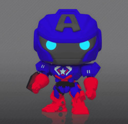 مجسم فانكو بوب أفنجرز: إضراب الآلية - كابتن أمريكا (يتوهج في الظلام) Funko Pop! Avengers Mech Strike - Captain America #829 (Glow in the Dark / Special Edition)