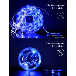 RGB بطول 10 أمتار مع ريموت متعدد الألوان والأنماط 10-meter RGB light with multi-color and multi-pattern remote control