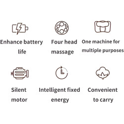 جهاز تدليك رباعي الرؤوس للاسترخاء العميق Four-head massager for deep relaxation
