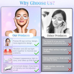 جهاز العلاج بالضوء الأحمر تحت العين red light therapy device under the eye