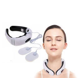 مدلك رقبة كهربائي يعمل بالنبضات مع ستة أوضاع Electric pulse neck massager with six modes