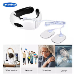 مدلك رقبة كهربائي يعمل بالنبضات مع ستة أوضاع Electric pulse neck massager with six modes