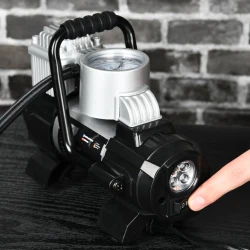 منفاخ هواء / كمبريسر سيارات ديلو 12 فولت – موديل EDL8058 Deli EDL8058 Air Compressor Pump – 12V – 140 PSI