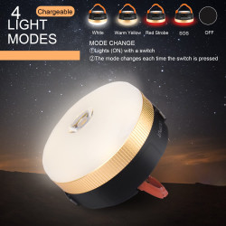 مجموعة فوانيس تخييم قابلة للشحن متعددة الوظائف Multifunctional rechargeable camping lantern set