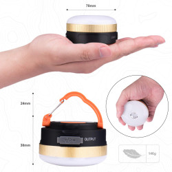 مجموعة فوانيس تخييم قابلة للشحن متعددة الوظائف Multifunctional rechargeable camping lantern set