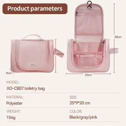 حقيبة مكياج XO كبيرة مقاومة للماء XO Large Waterproof Makeup Bag