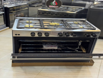 طباخ ميلانو الإيطالي 5 مشاعل97 CH ستيل 97 CH Italian Milano Cooker, 5 Burners, 90x60