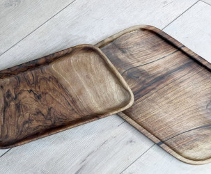 سيت صواني خشبية Wooden trays