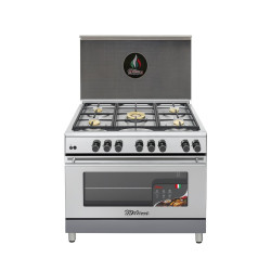 طباخ ميلانو الإيطالي 5 مشاعل97 CH ستيل 97 CH Italian Milano Cooker, 5 Burners, 90x60