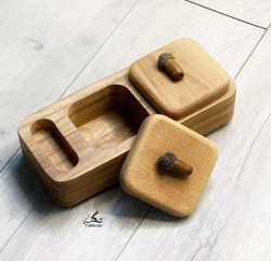 قطعه تقديم من خشب البلوط Oak serving piece