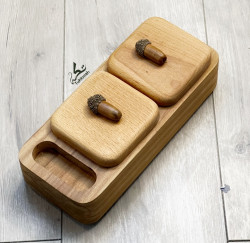 قطعه تقديم من خشب البلوط Oak serving piece