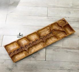 قطعة تقديم من الخشب الطبيعي Natural Wood Serving Piece