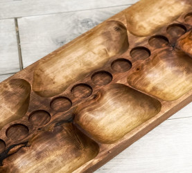 قطعة تقديم من الخشب الطبيعي Natural Wood Serving Piece