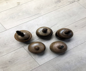كاسة تقديم خشب جوز طبيعي Natural walnut wood serving cup