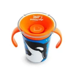 كوب الشرب للاطفال من مونشكين ميركالي 360  الامريكي Munchkin Mircale 360 Wild love sippy cop