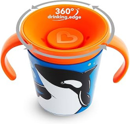 كوب الشرب للاطفال من مونشكين ميركالي 360  الامريكي Munchkin Mircale 360 Wild love sippy cop