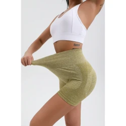 شورت نسائي رياضي عالي الخصر لرفع وتكبير الأرداف وشد البطن Sicoozoe Women's High Waist Booty Lifting Shorts