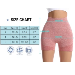 شورت نسائي رياضي عالي الخصر لرفع وتكبير الأرداف وشد البطن Sicoozoe Women's High Waist Booty Lifting Shorts