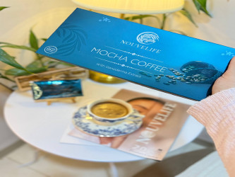 قهوه موكا قهوه تكون على شكل اكياس تساعد بتنزيل الوزن Moca cofee