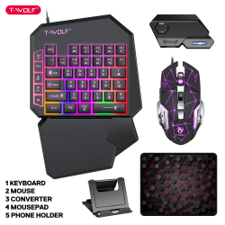طقم ألعاب TF950 سلكي 5 في 1 TF950 5-in-1 Wired Gaming Combo