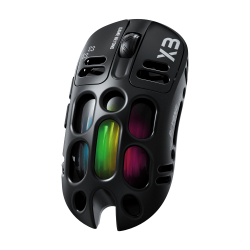 ماوس ألعاب X3 RGB لاسلكي ثلاثي الأوضاع 12000 DPI لون أسود X3 RGB Tri-Mode Wireless Gaming Mouse 12000 DPI Black
