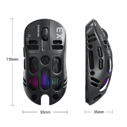 ماوس ألعاب X3 RGB لاسلكي ثلاثي الأوضاع 12000 DPI لون أسود X3 RGB Tri-Mode Wireless Gaming Mouse 12000 DPI Black