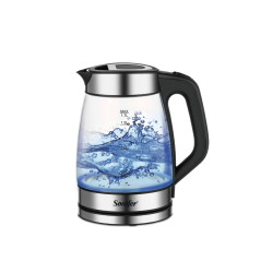 غلاية سونيفر الزجاجية بإضاءة LED Sonifer Electric Glass Kettle