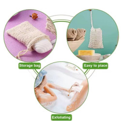 ليفة صابون طبيعية من ألياف السيزال Natural Sisal Soap Saver Bag