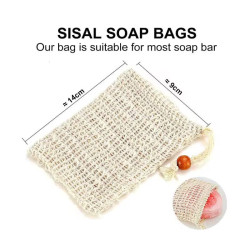 ليفة صابون طبيعية من ألياف السيزال Natural Sisal Soap Saver Bag