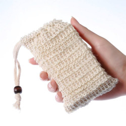 ليفة صابون طبيعية من ألياف السيزال Natural Sisal Soap Saver Bag