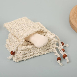ليفة صابون طبيعية من ألياف السيزال Natural Sisal Soap Saver Bag
