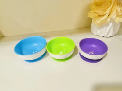 اطباق للاطفال عدد 3 امنة وصحية- شفط 3Suction Bowls