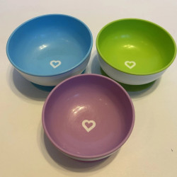 اطباق للاطفال عدد 3 امنة وصحية- شفط 3Suction Bowls