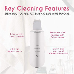 آلة تنظيف البشرة بالموجات فوق الصوتية – جهاز تقشير وتجديد البشرة Shovel Skin Machine / Ultrasonic Skin Scrubber آلة تنظيف البشرة بالموجات فوق الصوتية – جهاز تقشير وتجديد البشرة Shovel Skin Machine / Ultrasonic Skin Scrubber