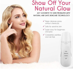 آلة تنظيف البشرة بالموجات فوق الصوتية – جهاز تقشير وتجديد البشرة Shovel Skin Machine / Ultrasonic Skin Scrubber آلة تنظيف البشرة بالموجات فوق الصوتية – جهاز تقشير وتجديد البشرة Shovel Skin Machine / Ultrasonic Skin Scrubber