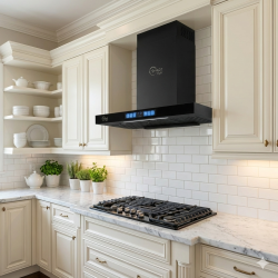 مرشحة طباخ ذكية تحكم صوت تفاعلي قوة سحب عالية حجم 60*60 Smart Cooker Filter
