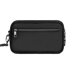 حقيبة وي-وو ماستر من الجلد الحقيقي بقفل بصمة الإصبع Wiwu Master Genuine Leather Finger T1333 Print Lock Pouch