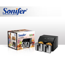 قلاية هوائية مزدوجة سونيفر 8 لتر Sonifer Double Air Fryer 8L