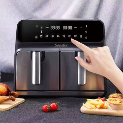 قلاية هوائية مزدوجة سونيفر 8 لتر Sonifer Double Air Fryer 8L