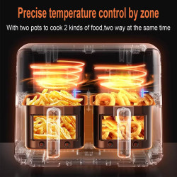 قلاية هوائية مزدوجة سونيفر 8 لتر Sonifer Double Air Fryer 8L