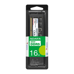 ADATA DDR5 5600MHz - 16 جيجابايت (1x 16 جيجابايت) - ذاكرة الوصول العشوائي للكمبيوتر المحمول SO-DIMM ADATA DDR5 5600MHz - 16GB (1x 16GB) - SO-DIMM Laptop RAM