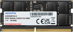 ADATA DDR5 5600MHz - 16 جيجابايت (1x 16 جيجابايت) - ذاكرة الوصول العشوائي للكمبيوتر المحمول SO-DIMM ADATA DDR5 5600MHz - 16GB (1x 16GB) - SO-DIMM Laptop RAM