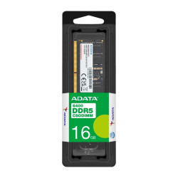 وحدة ذاكرة ADATA DDR5 SO-DIMM – سرعة 6400 MT/s، بجهد 1.1 فولت، مع PMIC مدمج وتقنية On-Die ECC، سعة 16GB لابتوب ADATA DDR5 SO-DIMM Memory Module – 6400 MT/s, 1.1 V, Built-In PMIC & On-Die ECC, 16GB Laptop RAM