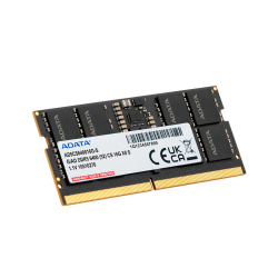 وحدة ذاكرة ADATA DDR5 SO-DIMM – سرعة 6400 MT/s، بجهد 1.1 فولت، مع PMIC مدمج وتقنية On-Die ECC، سعة 16GB لابتوب ADATA DDR5 SO-DIMM Memory Module – 6400 MT/s, 1.1 V, Built-In PMIC & On-Die ECC, 16GB Laptop RAM