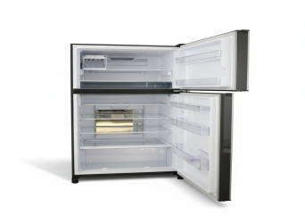 ثلاجة شارب بابين سلفر زجاج   520 لتر  , 18 قدم Double Door Refrigerator 18ft, 520 liter .