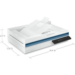 ماسح ضوئي مستندات ومسطح HP ScanJet Pro 2600 f1 A4 مزدوج الوجه HP ScanJet Pro 2600 f1 A4 Duplex Document & Flatbed Scanner – Up to 25 ppm, 600 dpi ADF & 1200 dpi Flatbed, 60-Sheet ADF
