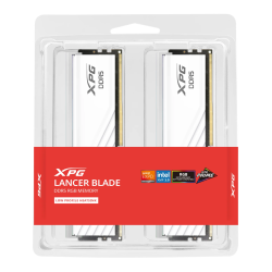 مجموعة ذاكرة XPG Lancer Blade RGB DDR5 6000MHz سعة 32 جيجابايت (2x16 جيجابايت) CL48 UDIMM 288-pins SDRAM DDR5 XPG Lancer Blade RGB DDR5 6000MHz 32GB (2x16GB) CL48 UDIMM 288-Pins Desktop SDRAM DDR5 Dual Channel RAM Kit