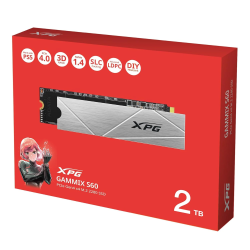 قرص صلب XPG GAMMIX S60 بسعة 2 تيرابايت بتقنية PCIe Gen4 x4 NVMe SSD -  M.2 2280 مع مشتت حراري، متوافق مع PS5 XPG GAMMIX S60 2TB PCIe Gen4 x4 NVMe SSD – Up to 5000/4200MB/s, M.2 2280 with Heat-Sink, PS5 Compatible