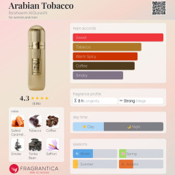 عطر أرابيان توباكو لكلا الجنسين 100 مل - إكستريت دو برفيوم Arabian Tobacco Extrait de Parfum 100ml for Unisex